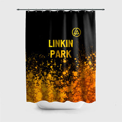 Шторка для ванной Linkin Park - gold gradient посередине