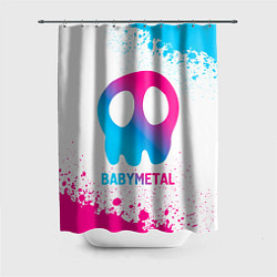 Шторка для душа Babymetal neon gradient style, цвет: 3D-принт