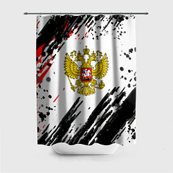 Шторка для душа Россия герб рф спорт краски, цвет: 3D-принт