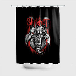 Шторка для душа Slipknot - козёл, цвет: 3D-принт