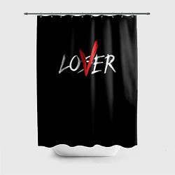 Шторка для душа Lover loser, цвет: 3D-принт