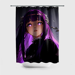 Шторка для душа Ферн: Темное освещенеие, цвет: 3D-принт