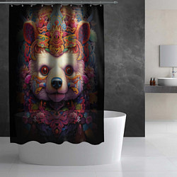 Шторка для душа Медведь мифический, цвет: 3D-принт — фото 2