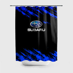 Шторка для душа Subaru текстура авто, цвет: 3D-принт
