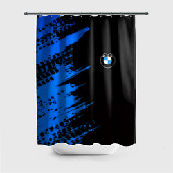 Шторка для душа BMW краски синие, цвет: 3D-принт