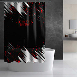 Шторка для душа Horizon zero dawn краски, цвет: 3D-принт — фото 2
