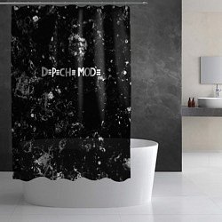 Шторка для душа Depeche Mode black ice, цвет: 3D-принт — фото 2