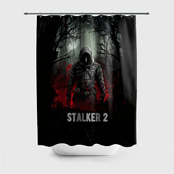 Шторка для душа Stalker 2 dark mode, цвет: 3D-принт