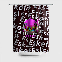 Шторка для душа Esskeetit logo pattern, цвет: 3D-принт