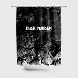 Шторка для душа Iron Maiden black graphite, цвет: 3D-принт