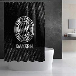 Шторка для душа Bayern с потертостями на темном фоне, цвет: 3D-принт — фото 2