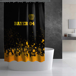 Шторка для душа Bayer 04 - gold gradient посередине, цвет: 3D-принт — фото 2
