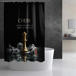 Шторка для душа Тихая игра музыки разума, цвет: 3D-принт — фото 2