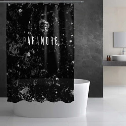 Шторка для душа Paramore black ice, цвет: 3D-принт — фото 2