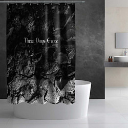 Шторка для душа Three Days Grace black graphite, цвет: 3D-принт — фото 2