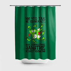 Шторка для ванной Танцующие жабы
