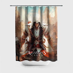 Шторка для душа Assassins creed большой город, цвет: 3D-принт