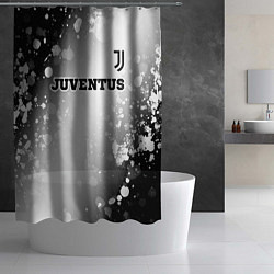 Шторка для душа Juventus sport на светлом фоне посередине, цвет: 3D-принт — фото 2