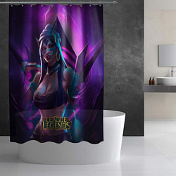 Шторка для душа League of Legends Kaisa Kda style, цвет: 3D-принт — фото 2