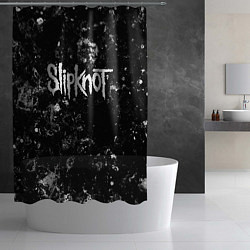 Шторка для душа Slipknot black ice, цвет: 3D-принт — фото 2