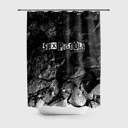 Шторка для душа Sex Pistols black graphite, цвет: 3D-принт