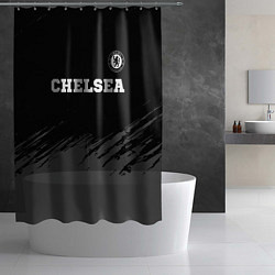 Шторка для душа Chelsea sport на темном фоне посередине, цвет: 3D-принт — фото 2