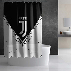 Шторка для душа Juventus sport geometry fc club, цвет: 3D-принт — фото 2
