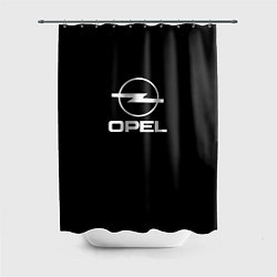 Шторка для душа Opel logo white, цвет: 3D-принт