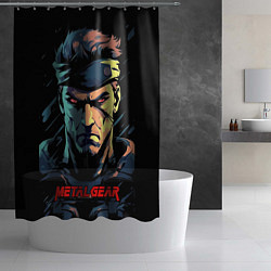 Шторка для душа Веном Снейк Metal gear game, цвет: 3D-принт — фото 2