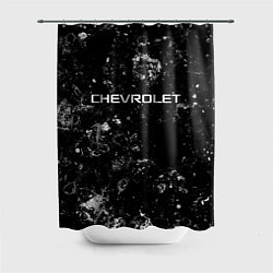 Шторка для душа Chevrolet black ice, цвет: 3D-принт