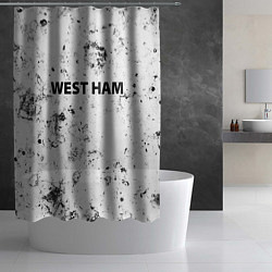 Шторка для душа West Ham dirty ice, цвет: 3D-принт — фото 2