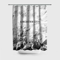 Шторка для душа Leicester City white graphite, цвет: 3D-принт