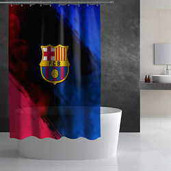 Шторка для душа Barcelona fc club gradient smoke, цвет: 3D-принт — фото 2