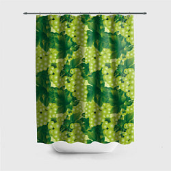Шторка для душа Виноградный паттерн, цвет: 3D-принт