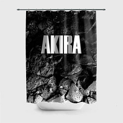 Шторка для душа Akira black graphite, цвет: 3D-принт
