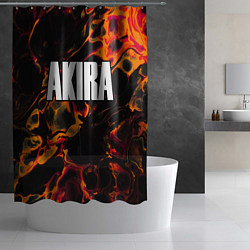 Шторка для душа Akira red lava, цвет: 3D-принт — фото 2