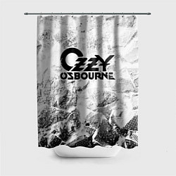 Шторка для душа Ozzy Osbourne white graphite, цвет: 3D-принт