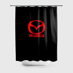 Шторка для душа Mazda red logo, цвет: 3D-принт