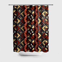 Шторка для душа Африканский мавританский орнамент, цвет: 3D-принт
