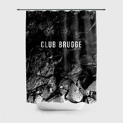 Шторка для душа Club Brugge black graphite, цвет: 3D-принт
