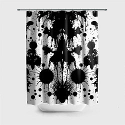 Шторка для душа Psychedelic Rorschach test - ai art, цвет: 3D-принт