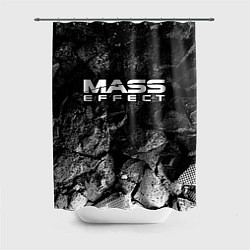 Шторка для душа Mass Effect black graphite, цвет: 3D-принт