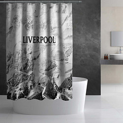 Шторка для душа Liverpool white graphite, цвет: 3D-принт — фото 2