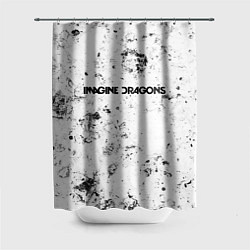 Шторка для душа Imagine Dragons dirty ice, цвет: 3D-принт