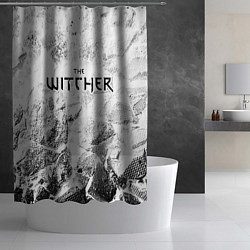 Шторка для душа The Witcher white graphite, цвет: 3D-принт — фото 2