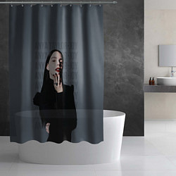 Шторка для душа Actress - Anya Taylor Joy, цвет: 3D-принт — фото 2