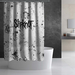Шторка для душа Slipknot dirty ice, цвет: 3D-принт — фото 2