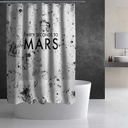 Шторка для душа Thirty Seconds to Mars dirty ice, цвет: 3D-принт — фото 2