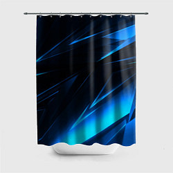 Шторка для душа Грани неоновые текстура, цвет: 3D-принт
