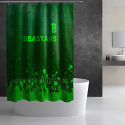 Шторка для душа Beastars - green gradient посередине, цвет: 3D-принт — фото 2